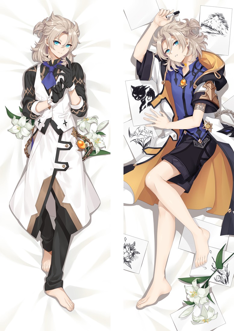 Genshin Impact ALBEDO Anime Dakimakura Body Pillow Cover
