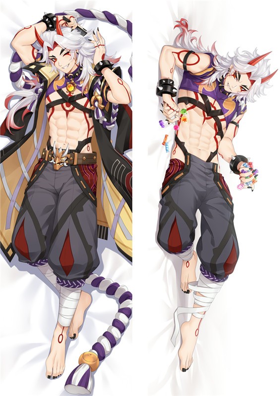 Genshin Impact Arataki Itto Anime Dakimakura Body Pillow Cover
