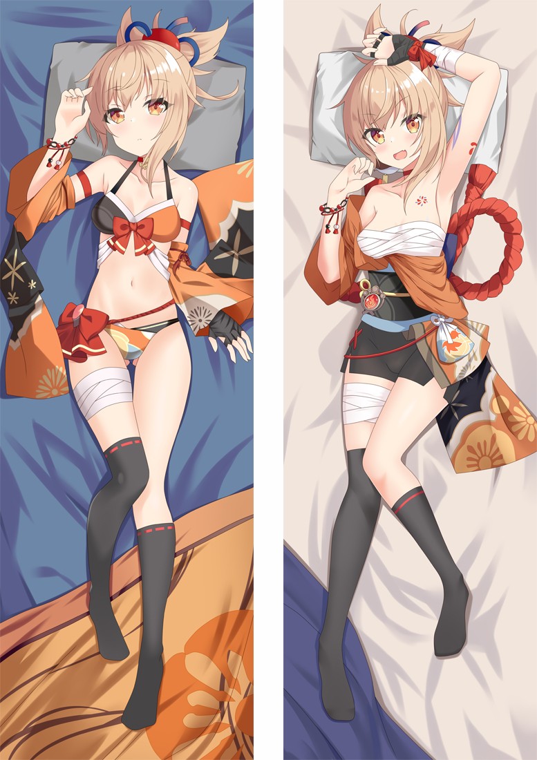 Genshin Impact YOIMIYA Anime Dakimakura Body Pillow Cover