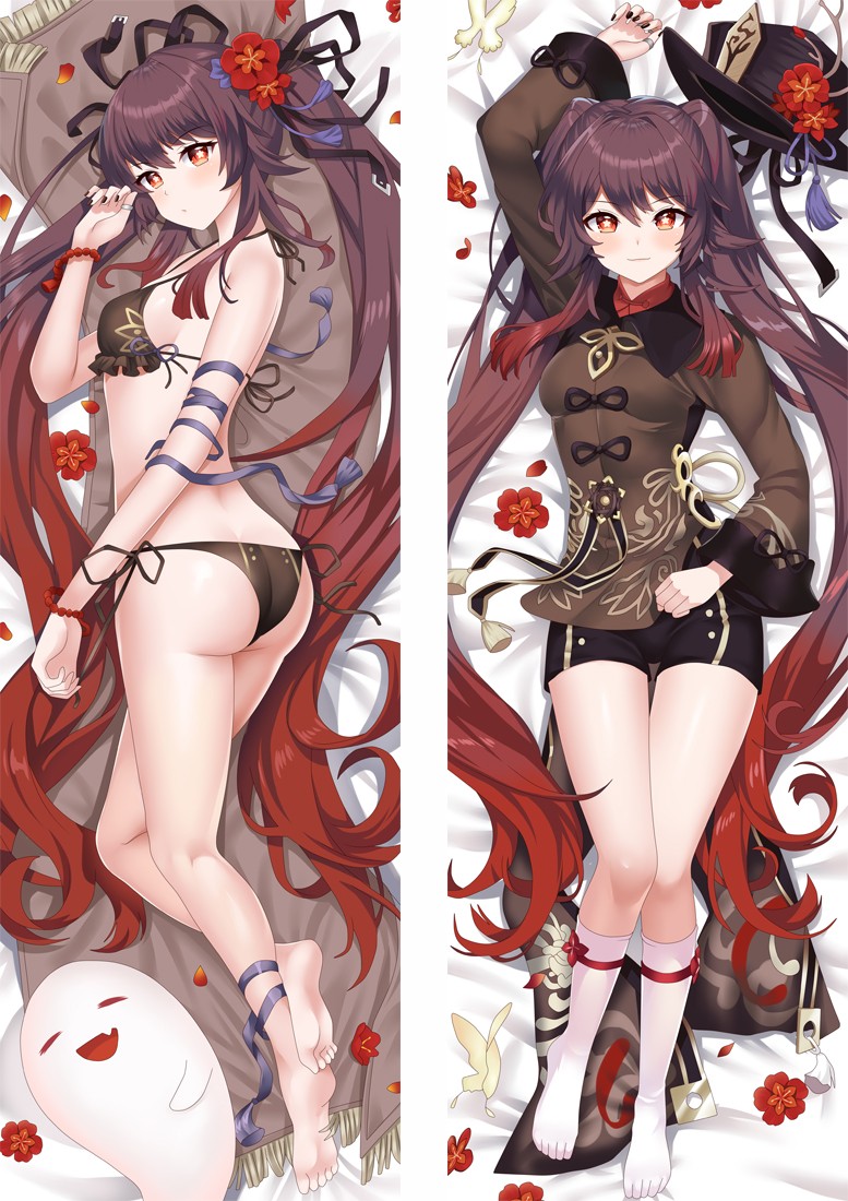Genshin Impact Hutao Anime Dakimakura Body Pillow Cover