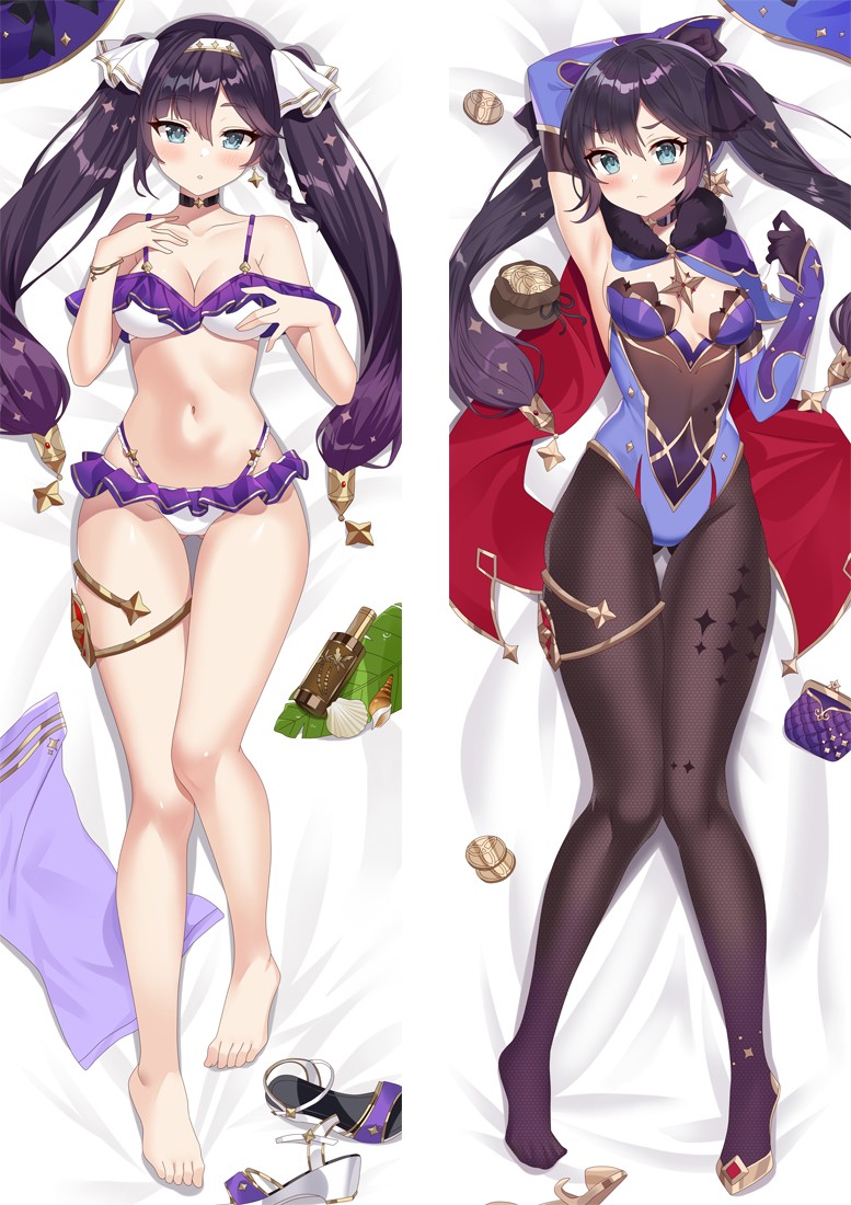 Genshin Impact Mona Anime Dakimakura Body Pillow Cover