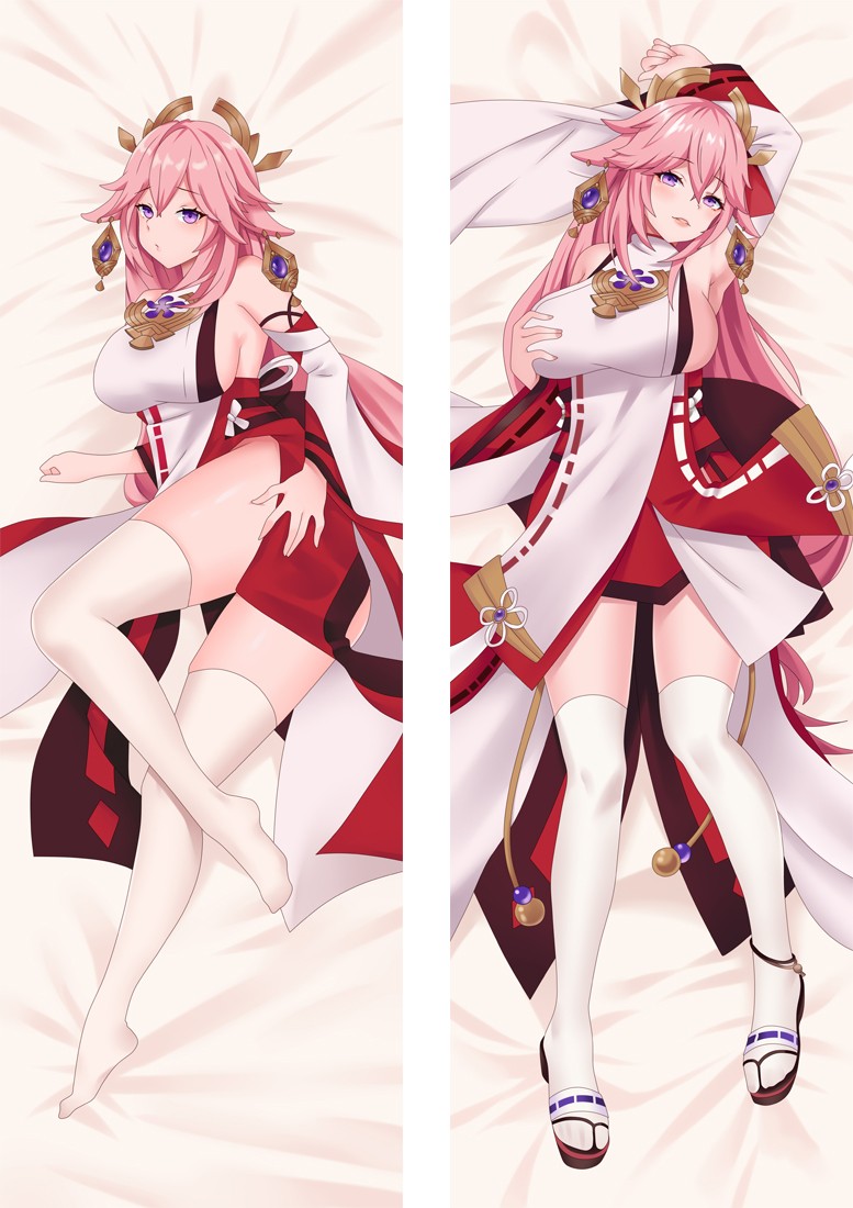 Genshin Impact Yae Miko Anime Dakimakura Body Pillow Cover