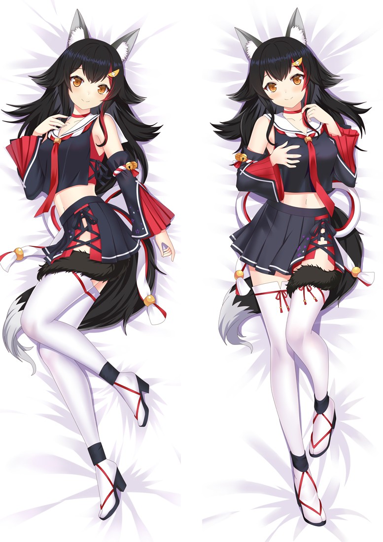 Virtual Youtuber Ookami Mio Anime Dakimakura Body Pillow Cover