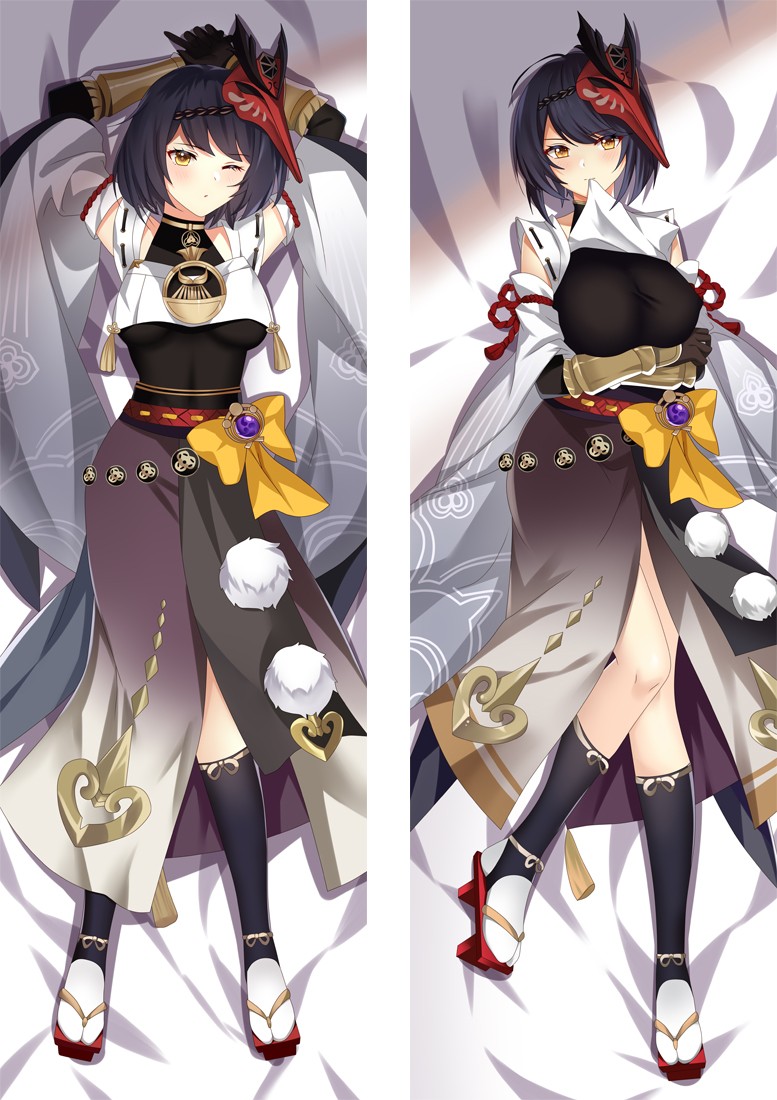 Genshin Impact Sara Anime Dakimakura Body Pillow Cover H4165-A