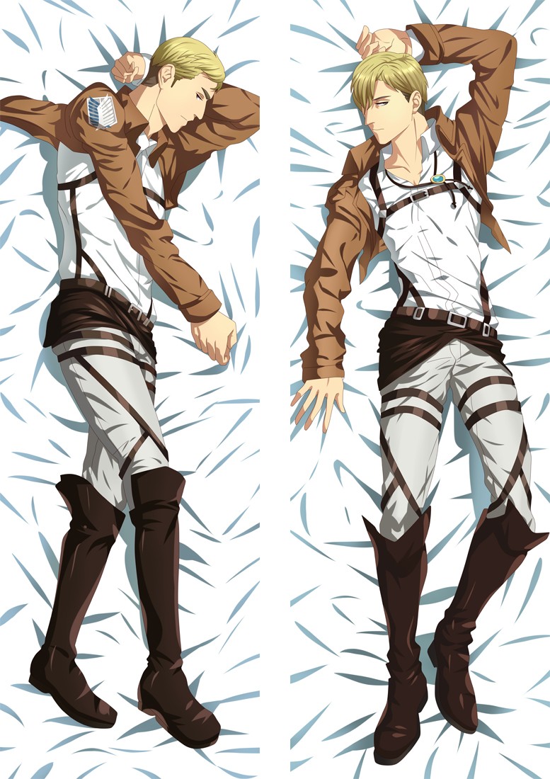 Attack on Titan Erwin Smith Anime Dakimakura Body Pillow Cover