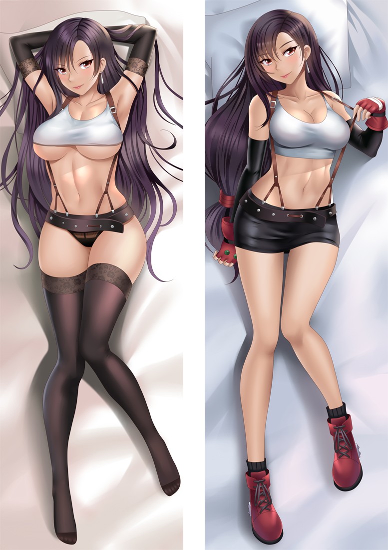 Final Fantasy Tifa Lockhart Anime Dakimakura Body Pillow Cover