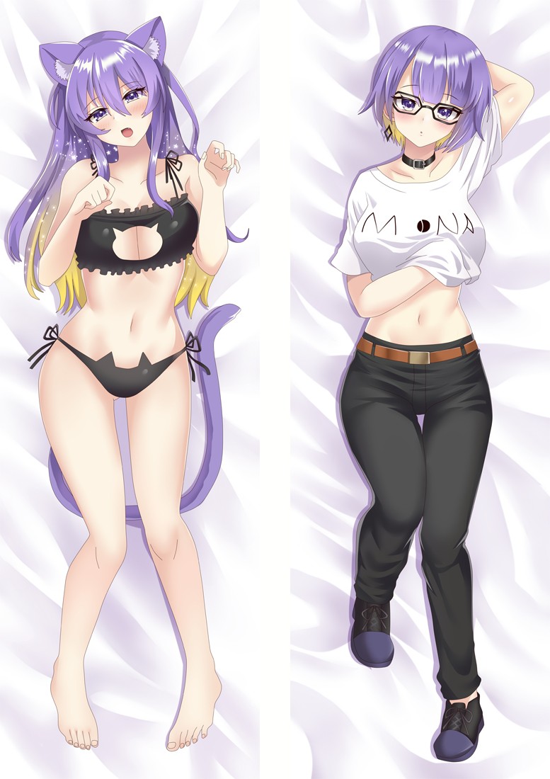 Virtual Youtuber Nekomata Okayu Anime Dakimakura Body Pillow Cover