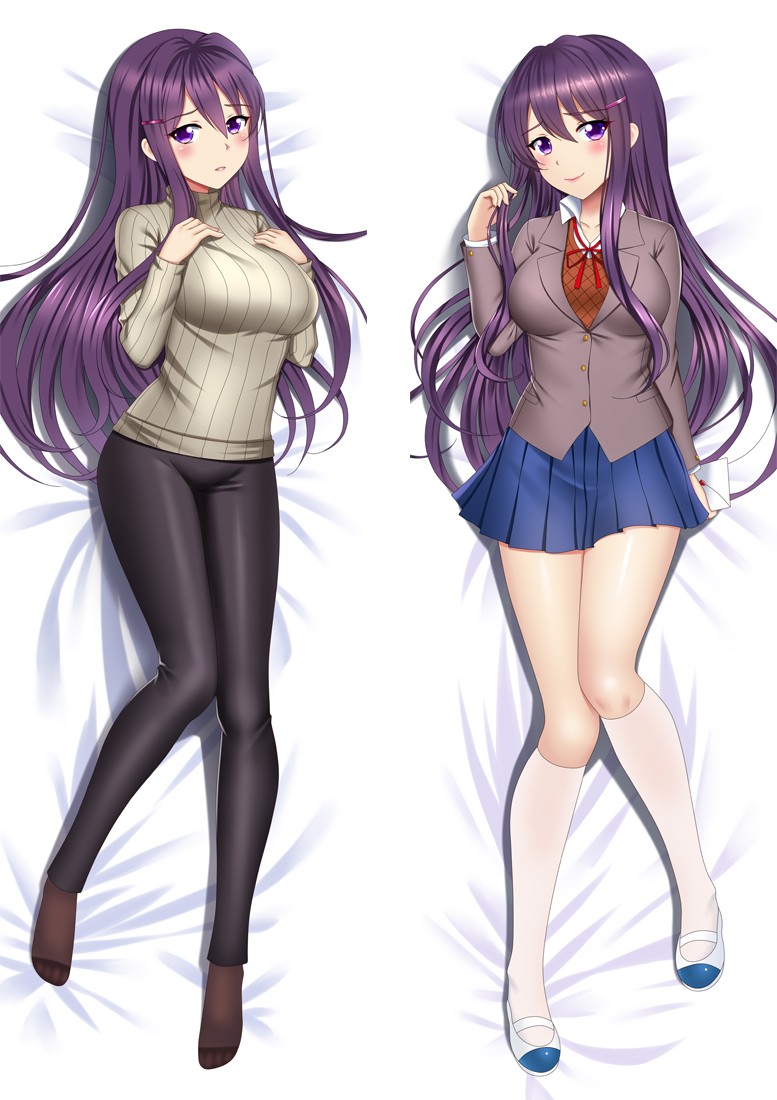 Doki Doki Literature Club! Yuri Anime Dakimakura Pillow Cover