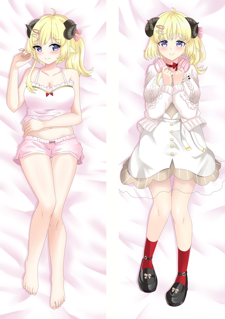 Virtual Youtuber Tsunomaki Watame Anime Dakimakura Body Pillow Cover