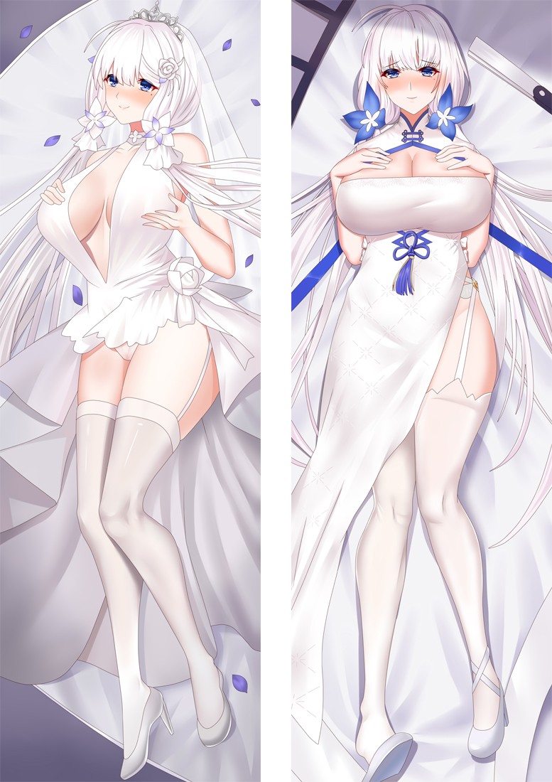Azur Lane Royal Navy Illustrious Anime Dakimakura Body Pillow Cover