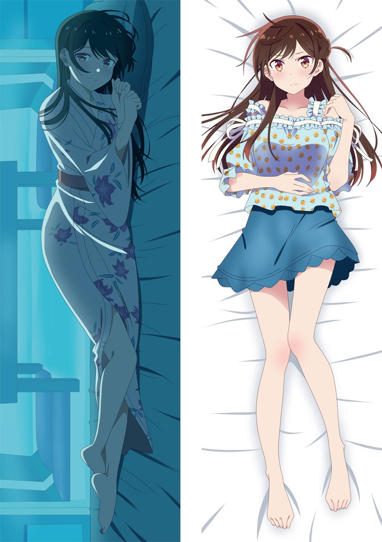 Kanojo, Okarishimasu Ichinose Chizuru Anime Dakimakura Body Pillow Cover