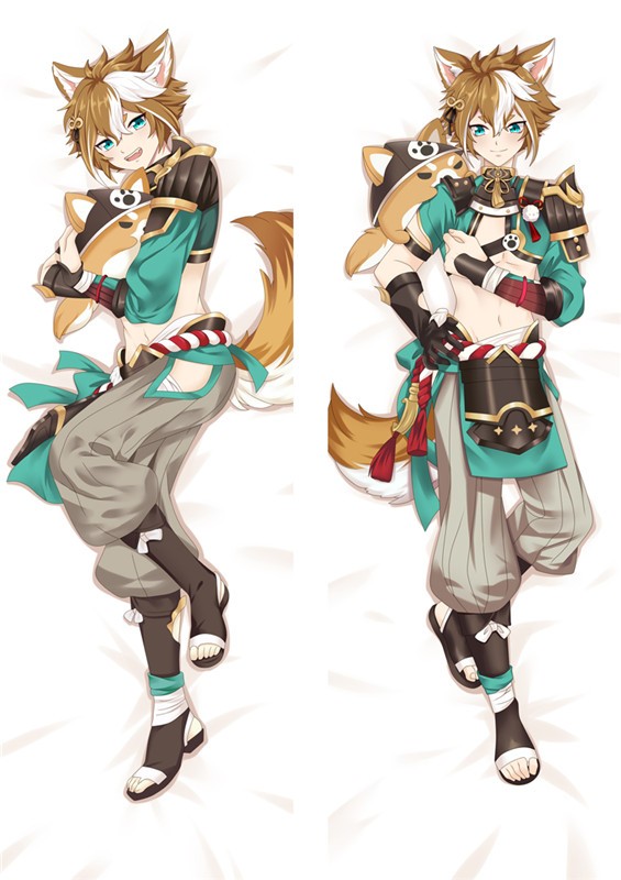 Genshin Impact Gorou Anime Dakimakura Body Pillow Cover