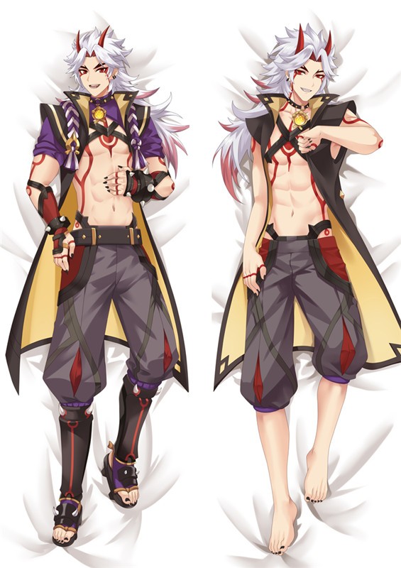 Genshin Impact Arataki Itto Anime Dakimakura Body Pillow Cover