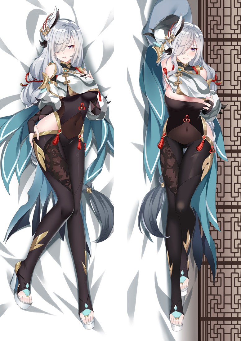 Genshin Impact Shenhe Anime Dakimakura Body Pillow Cover