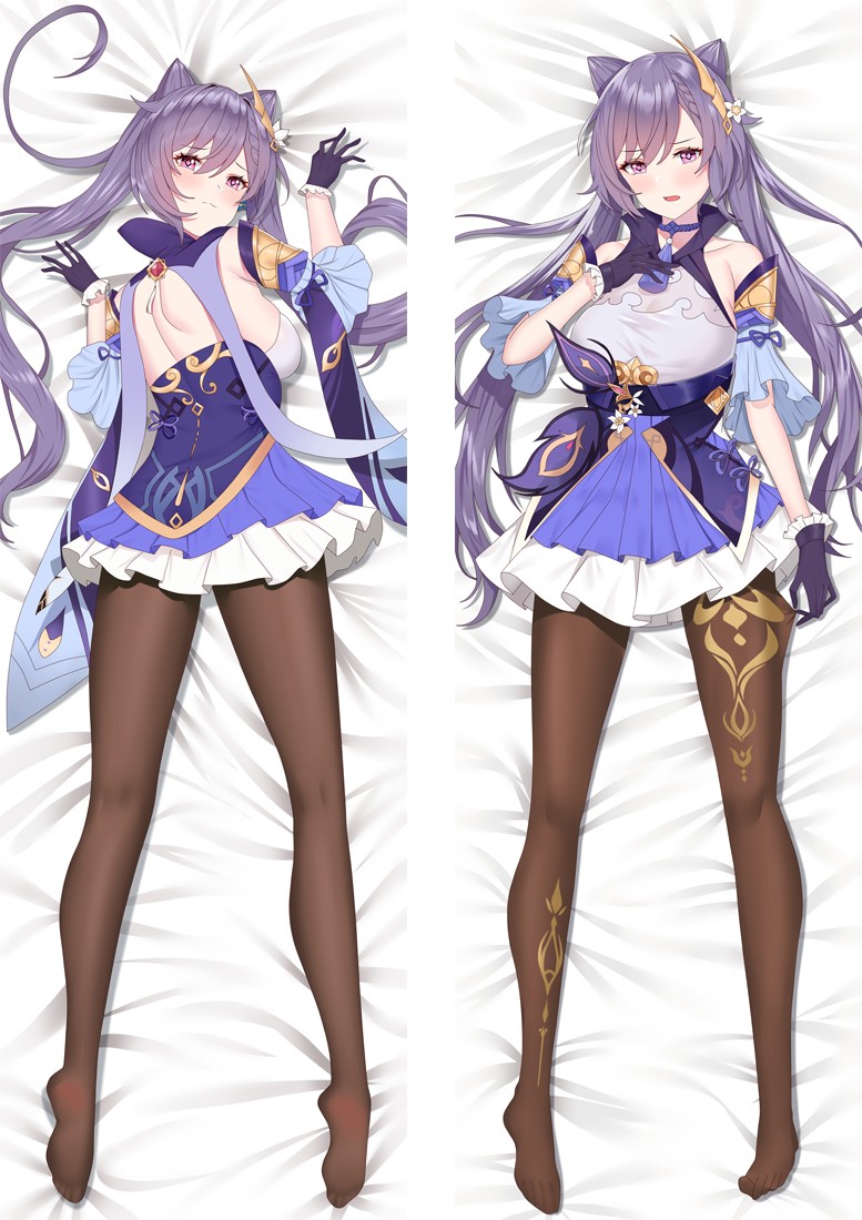 Genshin Impact Keqing Anime Dakimakura Body Pillow Cover