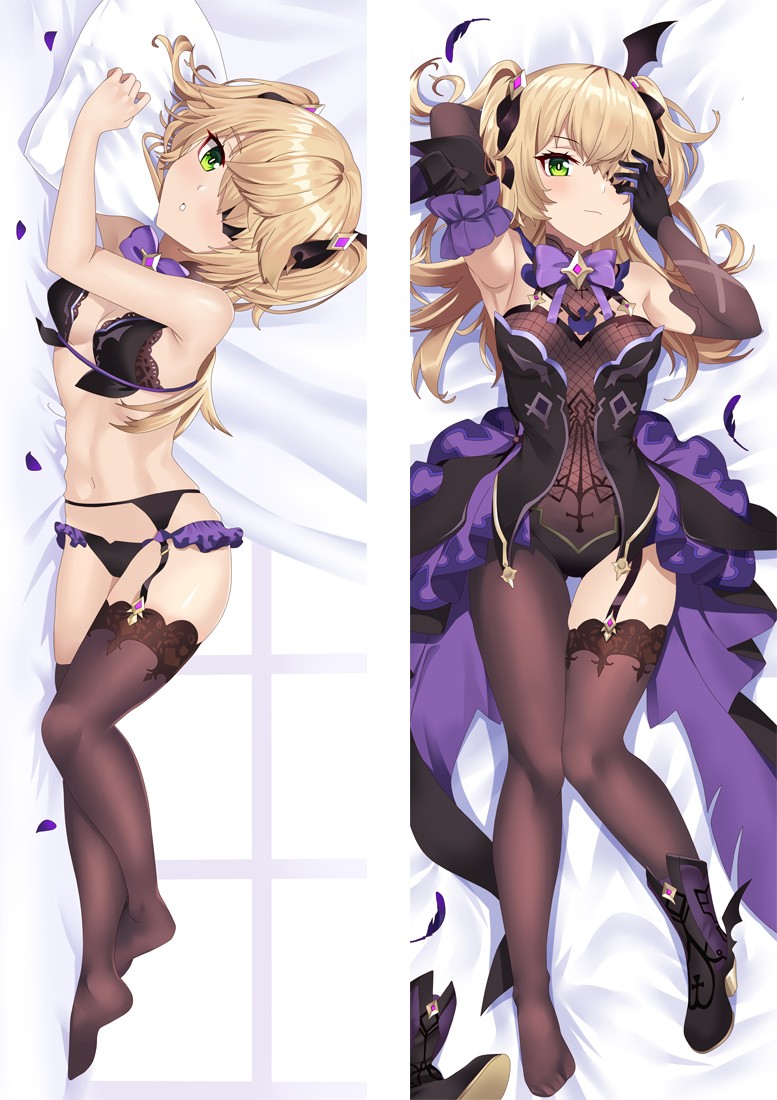 Genshin Impact Fischl Anime Dakimakura Body Pillow Cover