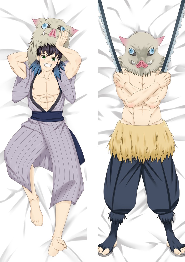Demon Slayer: Kimetsu no Yaiba Hashibira Inosuke Anime Dakimakura Body Pillow Cover