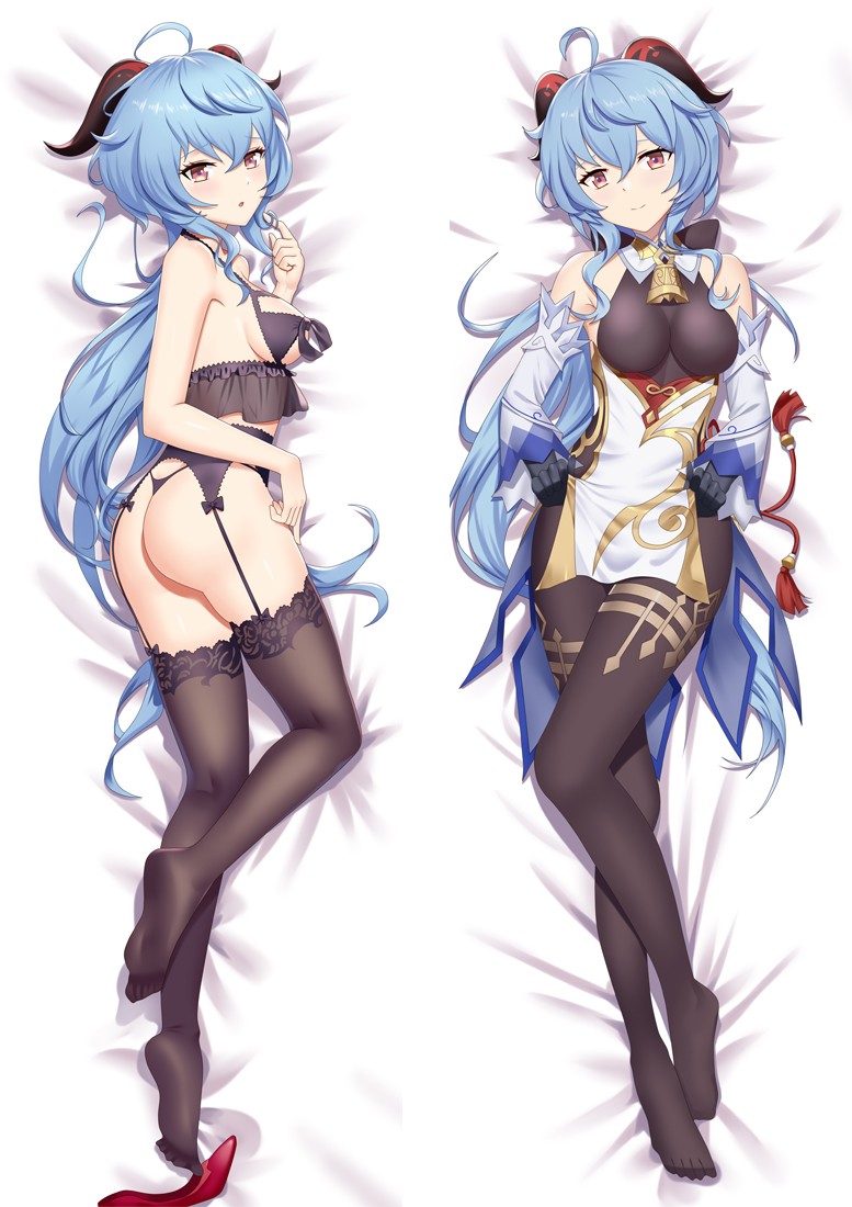 Genshin Impact Ganyu Anime Dakimakura Body Pillow Cover