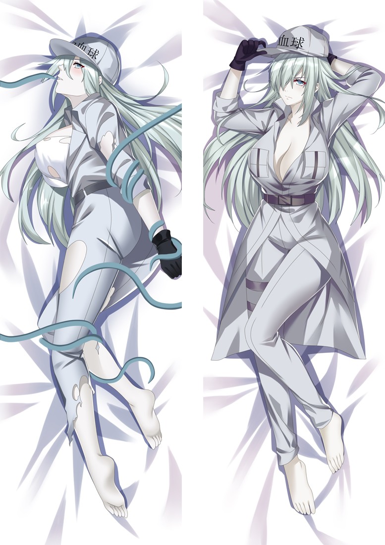 Cells at Work! Black White blood cell 1196 Anime Dakimakura Body Pillow Cover