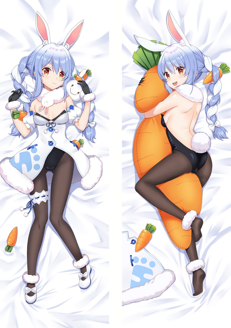Virtual Youtuber Usada Pekora Anime Dakimakura Body Pillow Cover
