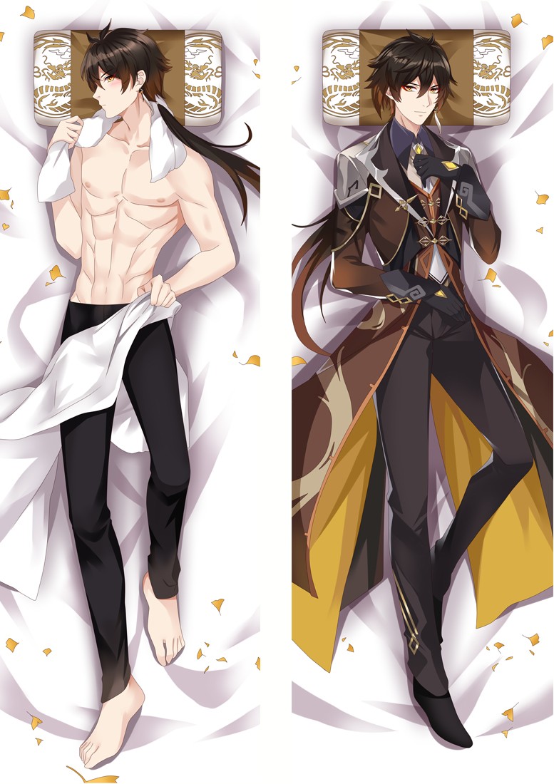 Genshin Impact ZhongLi Anime Dakimakura Body Pillow Cover