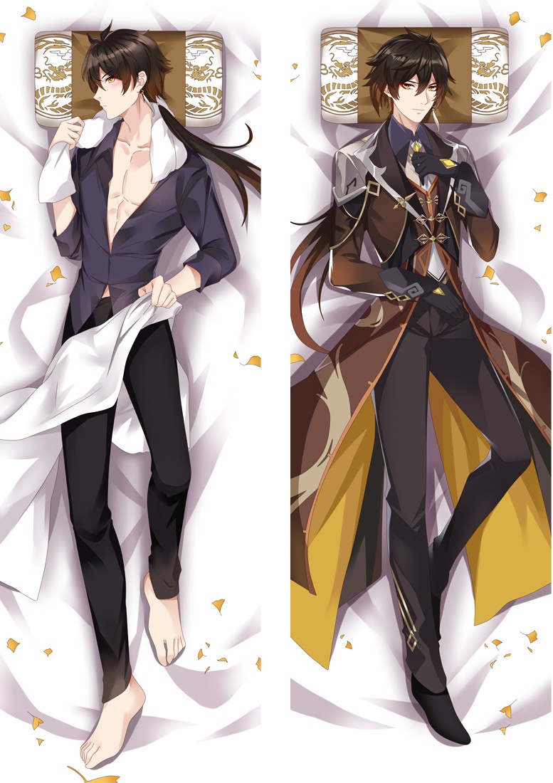 Genshin Impact ZhongLi Anime Dakimakura Body Pillow Cover