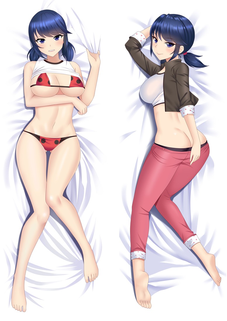 Miraculous: Tales of Ladybug & Cat Noir Marinette Dupain-Cheng Anime Dakimakura Body Pillow Cover