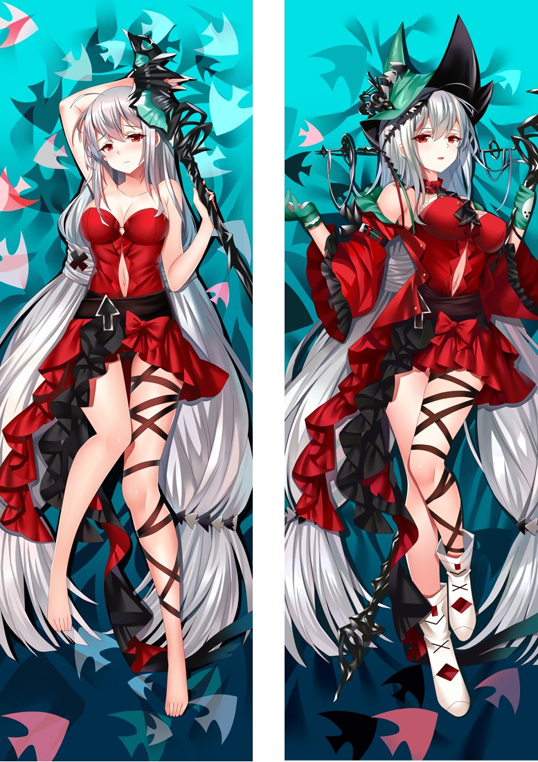 Arknights Skadi The Corrupting Heart Anime Dakimakura Body Pillow Cover