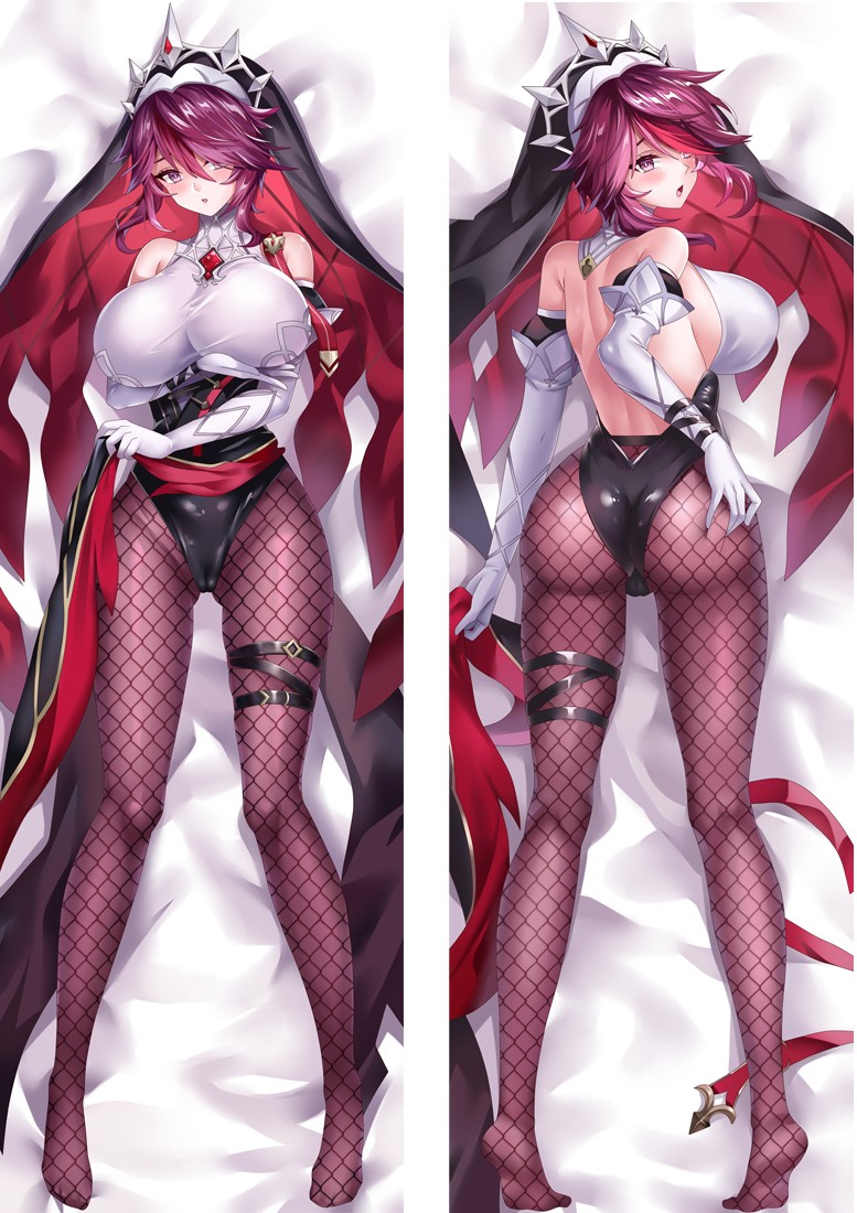 Genshin Impact Rosaria Anime Dakimakura Body Pillow Cover
