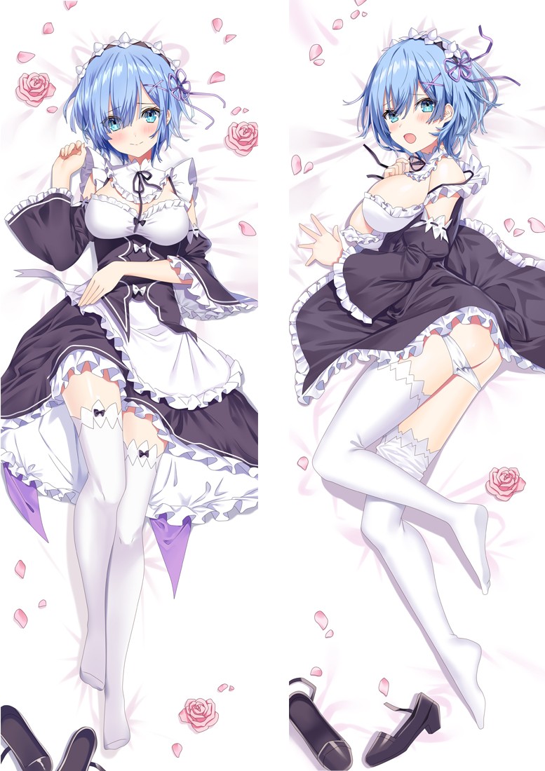 Re:Zero Rem Anime Dakimakura Body Pillow Cover