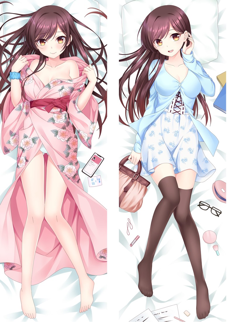 Kanojo, Okarishimasu Mizuhara Chizuru Anime Dakimakura Body Pillow Cover