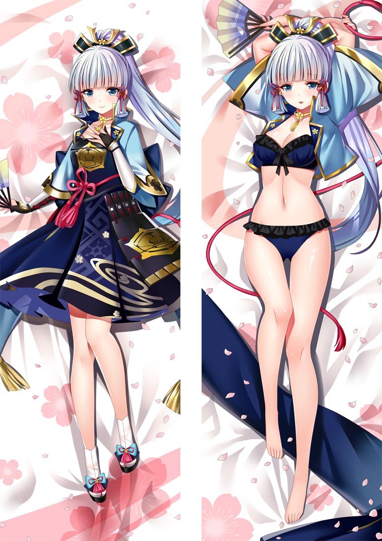 Genshin Impact Kamisato Ayaka Anime Dakimakura Body Pillow Cover