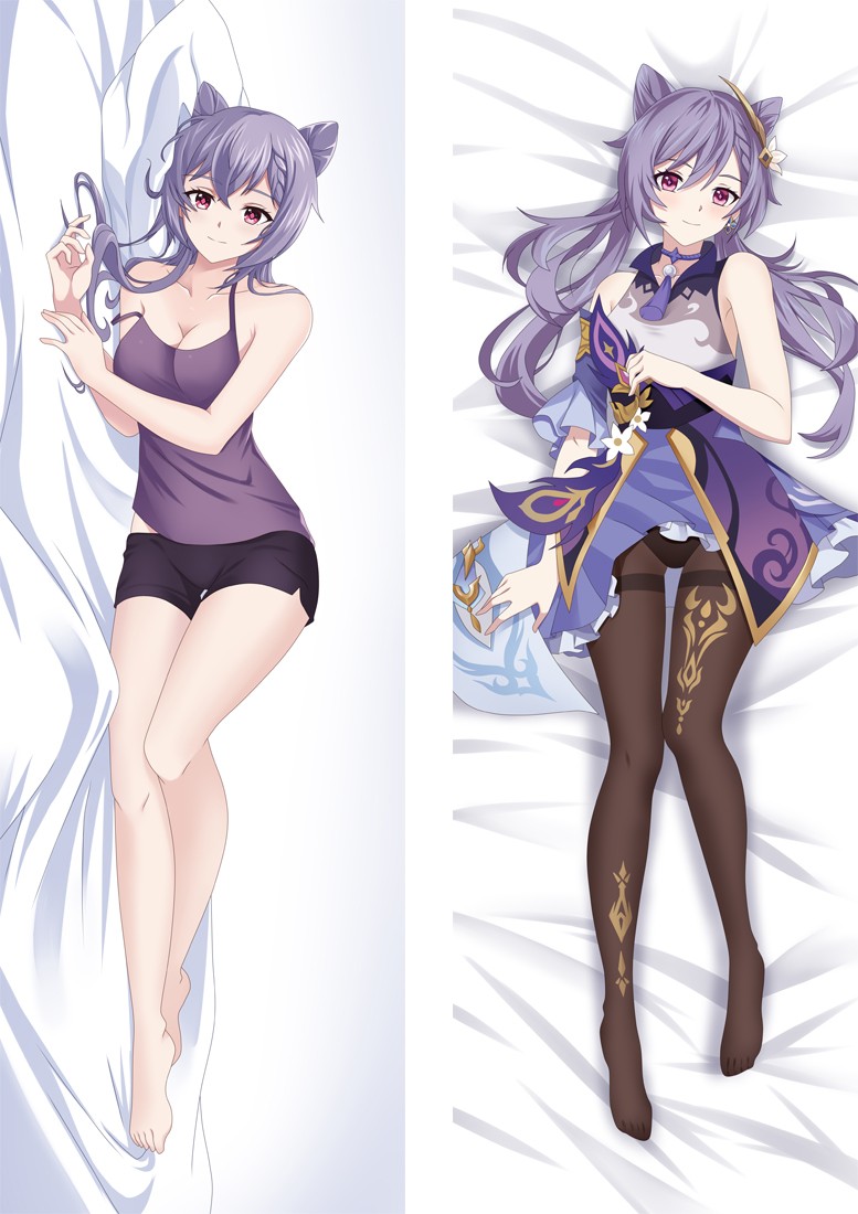 Genshin Impact Keqing Anime Dakimakura Body Pillow Cover