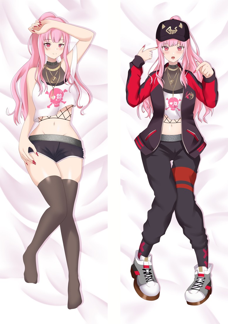 Virtual Youtuber Mori Calliope Anime Dakimakura Body Pillow Cover