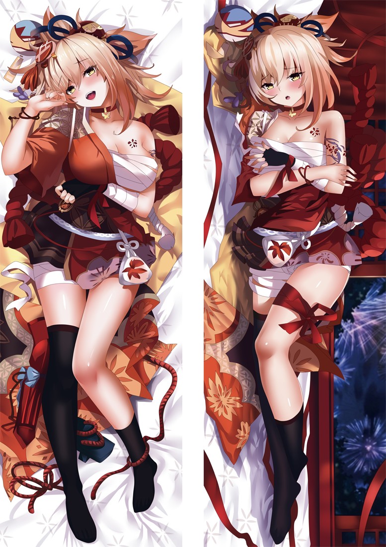Genshin Impact YOIMIYA Anime Dakimakura Body Pillow Cover