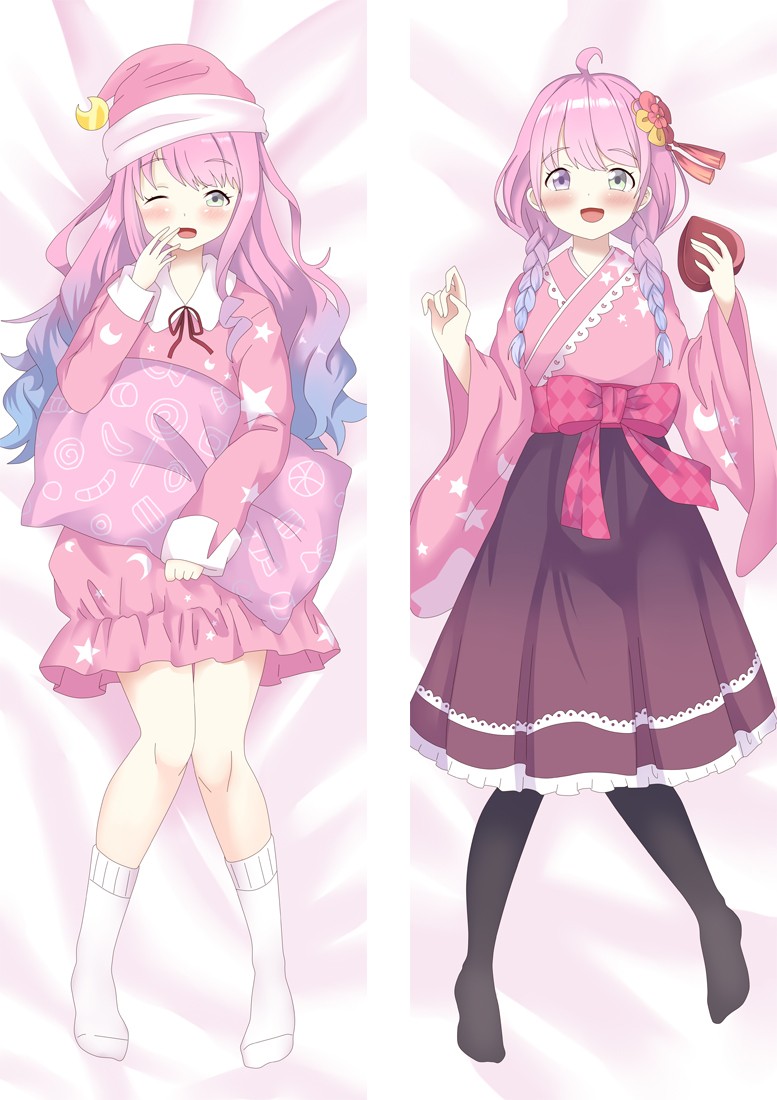 Virtual Youtuber Himemori Luna Anime Dakimakura Body Pillow Cover