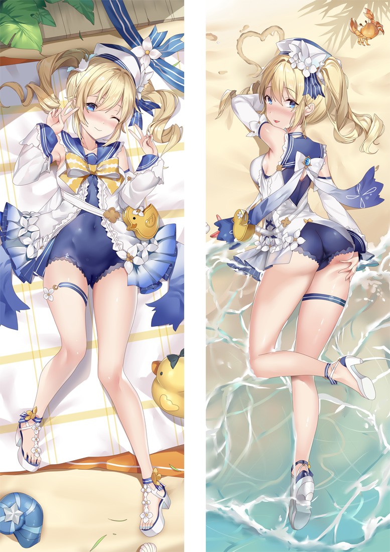 Genshin Impact Barbara Anime Dakimakura Body Pillow Cover