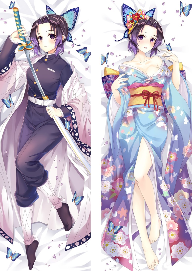 Demon Slayer: Kimetsu no Yaiba Kochou Shinobu Anime Dakimakura Body Pillow Cover