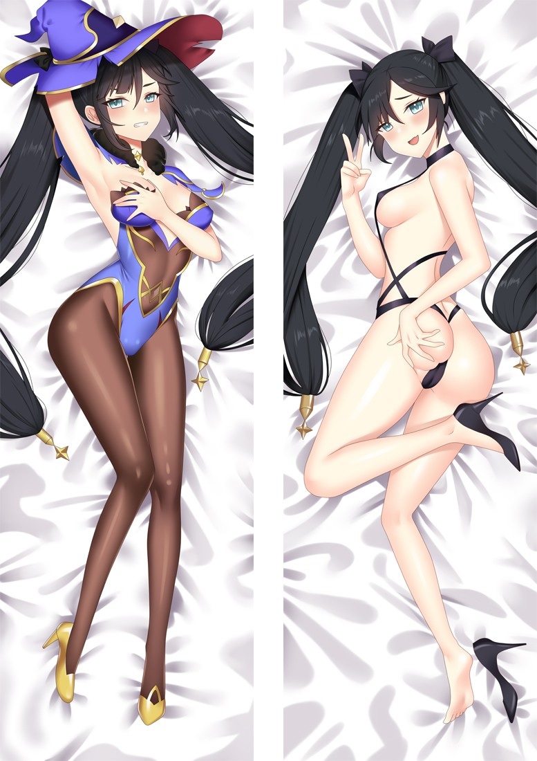 Genshin Impact Mona Anime Dakimakura Body Pillow Cover