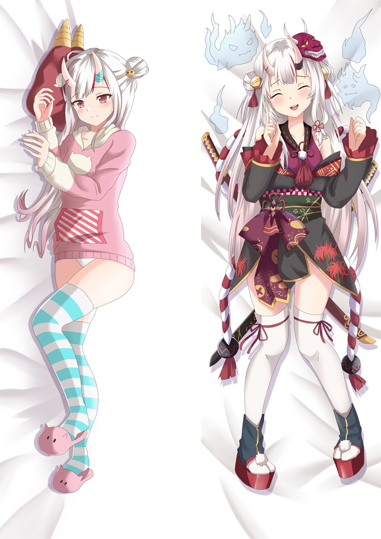 Virtual Youtuber Nakiri Ayame Anime Dakimakura Body Pillow Cover
