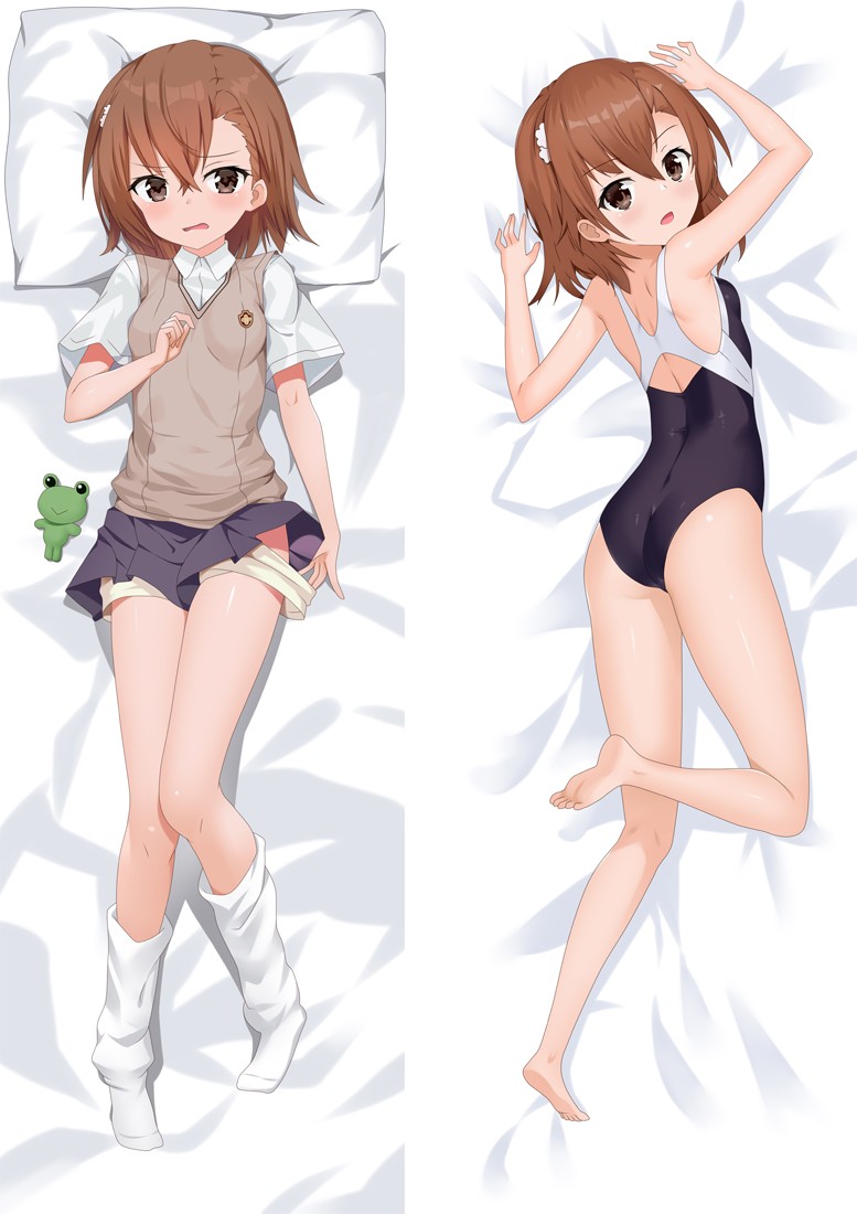 A Certain Scientific Railgun Mikoto Misaka Anime Dakimakura Body Pillow Cover