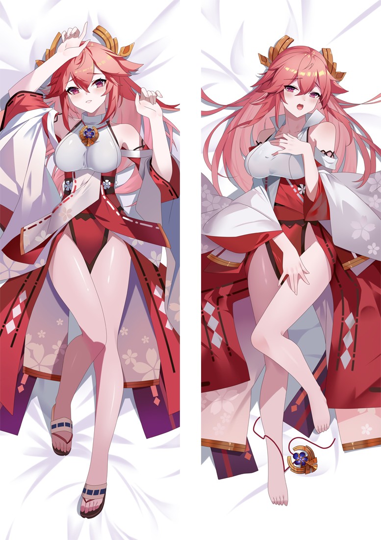 Genshin Impact Yae Miko Anime Dakimakura Body Pillow Cover