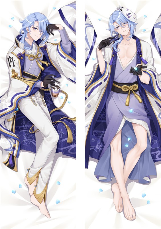 Genshin Impact Kamisato Ayato Anime Dakimakura Body Pillow Cover