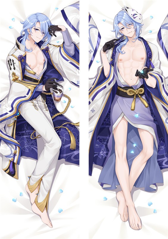 Genshin Impact Kamisato Ayato Anime Dakimakura Body Pillow Cover