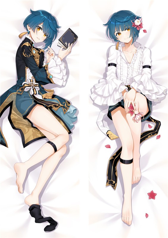 Genshin Impact Xingqiu Anime Dakimakura Body Pillow Cover