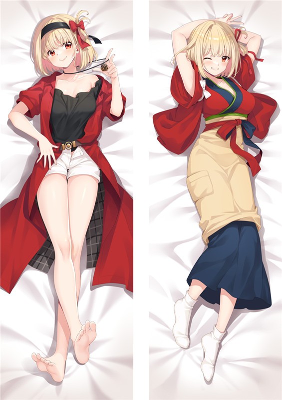 Lycoris Recoil Nishikigi Chisato Anime Dakimakura Body Pillow Cover