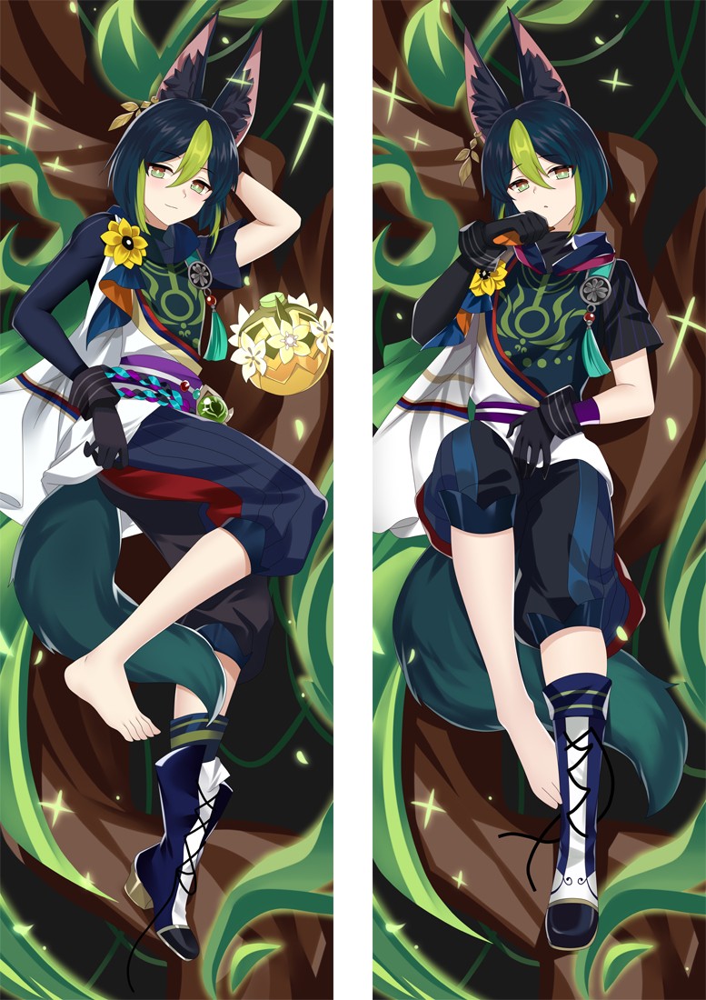 Genshin Impact Tighnari Anime Dakimakura Body Pillow Cover