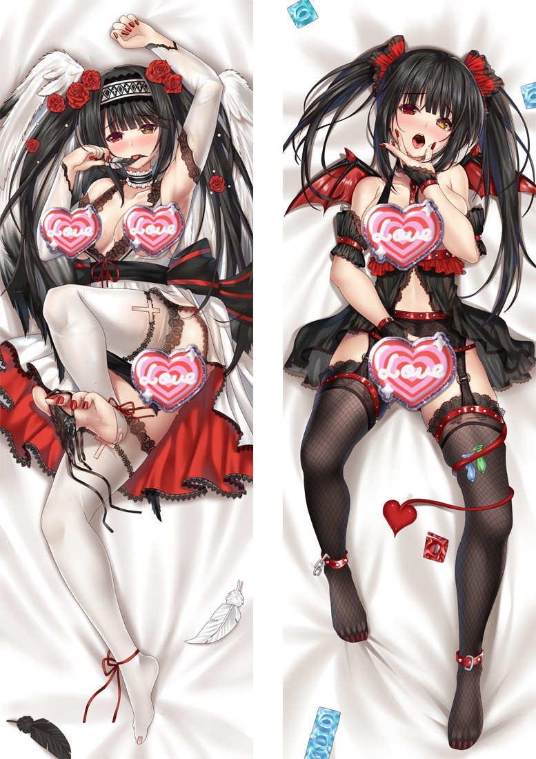 Date A Live Tokisaki Kurumi Anime Dakimakura Body Pillow Cover
