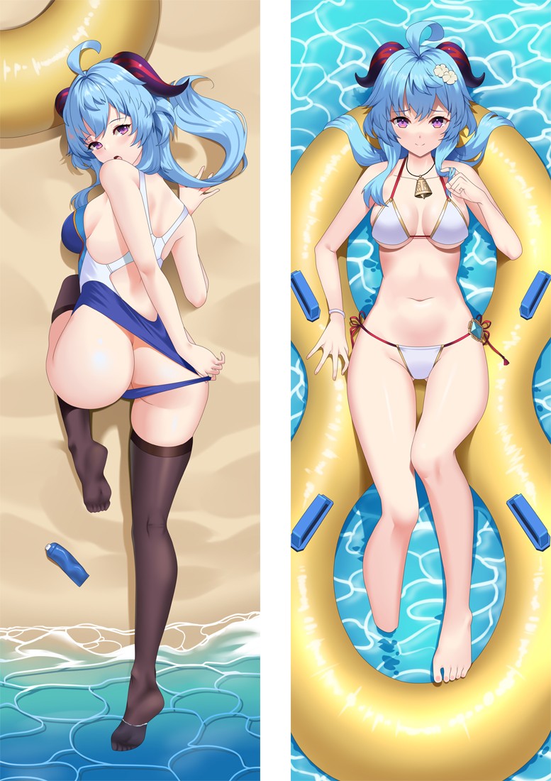 Genshin Impact Ganyu Anime Dakimakura Body Pillow Cover