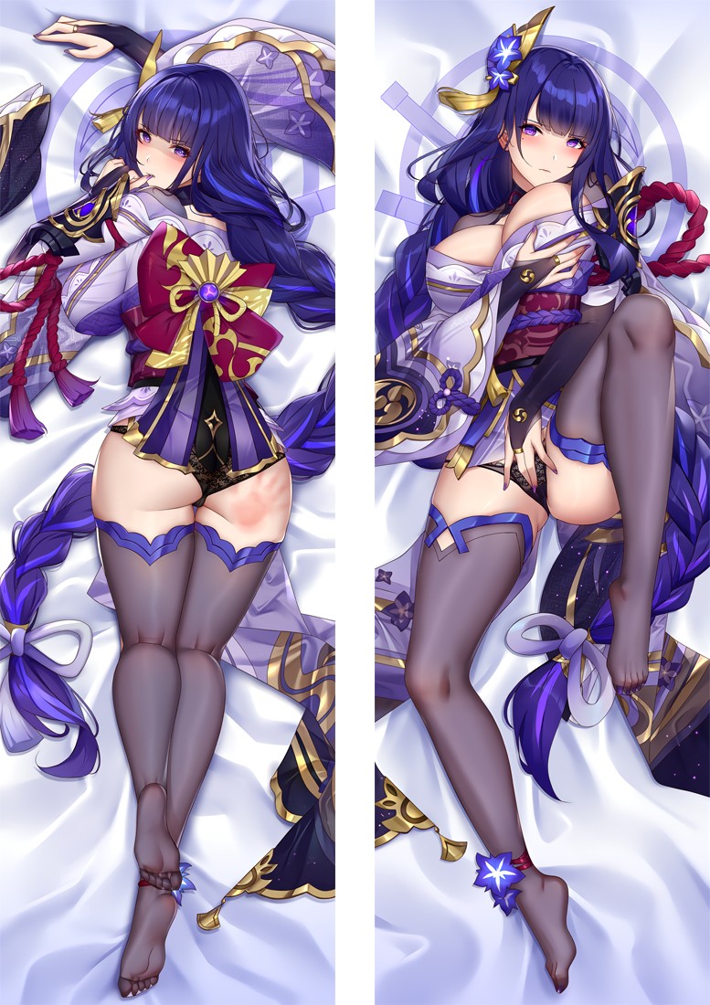 Genshin Impact Raiden Shogun Baal Anime Dakimakura Body Pillow Cover